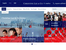 Tablet Screenshot of christine-lee.co.uk